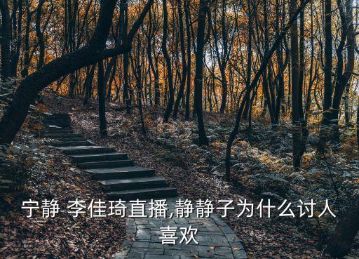 宁静 李佳琦直播,静静子为什么讨人喜欢