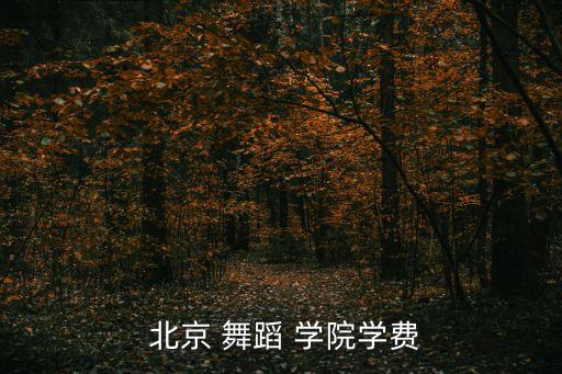 北京舞蹈学院编导专业,学费:舞蹈专业每人每学年8000元