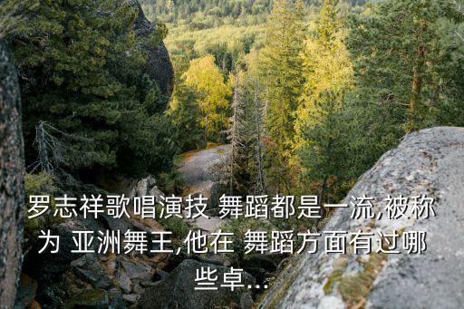 罗志祥歌唱演技 舞蹈都是一流,被称为 亚洲舞王,他在 舞蹈方面有过哪些卓...