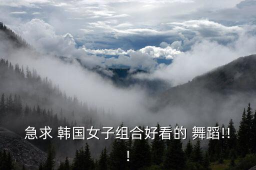 急求 韩国女子组合好看的 舞蹈!!!