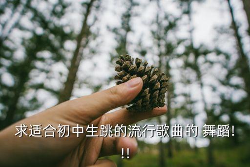 求适合初中生跳的流行歌曲的 舞蹈!!!