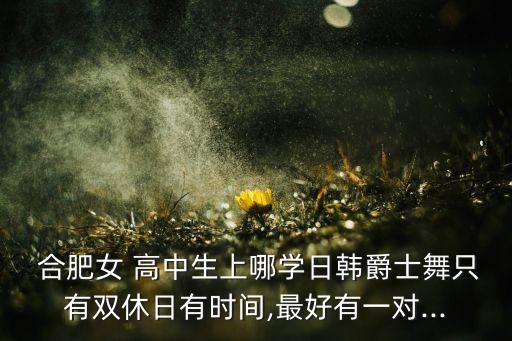 合肥舞蹈学校高中,合肥雅乐颂舞蹈学校