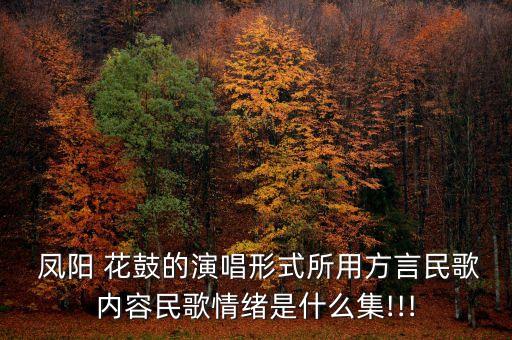 凤阳花鼓的舞蹈