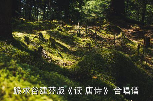 读唐诗合唱 舞蹈视频