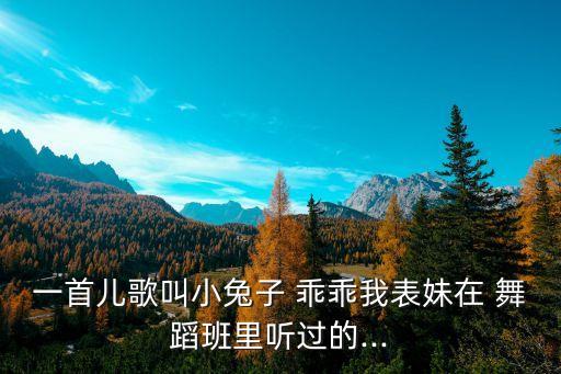 白兔儿乖乖幼儿舞蹈,幼儿舞蹈小小白兔跳跳