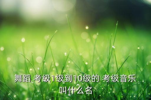 中国舞蹈家协会考级歌曲下载