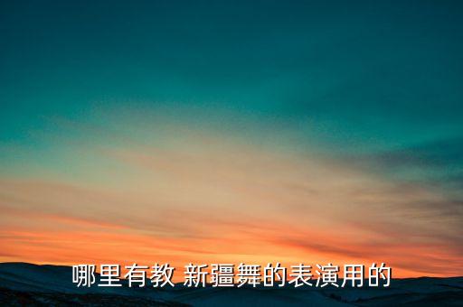 北京新疆舞蹈教学视频下载