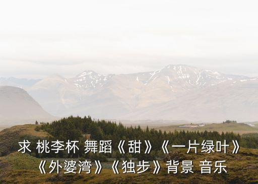 桃李杯舞蹈音乐怎么办,红豆桃李杯舞蹈音乐