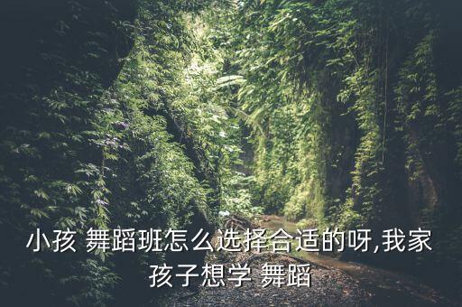 如何选个舞蹈培训班,怎样给孩子选舞蹈培训班