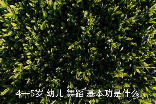 幼儿舞蹈培训基本功,3～4岁幼儿舞蹈基本功有哪些