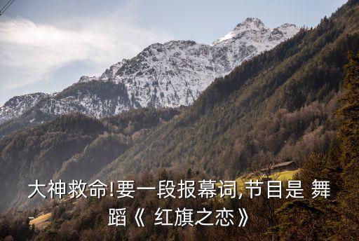 红旗飘飘舞蹈金奖,舞蹈红旗飘飘完整版