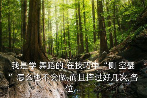 侧空翻舞蹈
