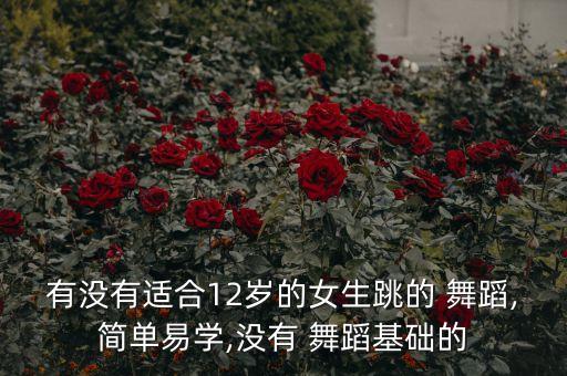 12岁适合学什么舞蹈视频