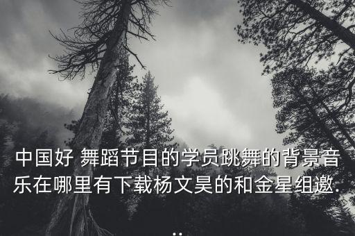 中国好舞蹈0416期