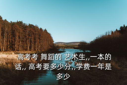 高考舞蹈艺术生视频,高考艺考舞蹈种类有哪些