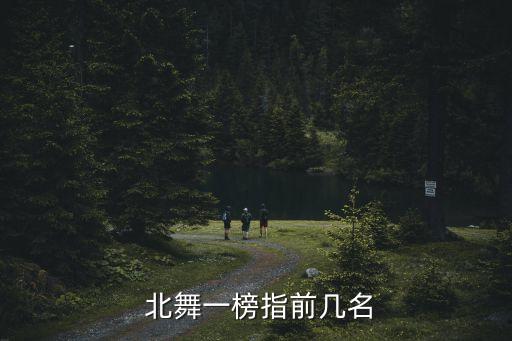  北舞一榜指前几名