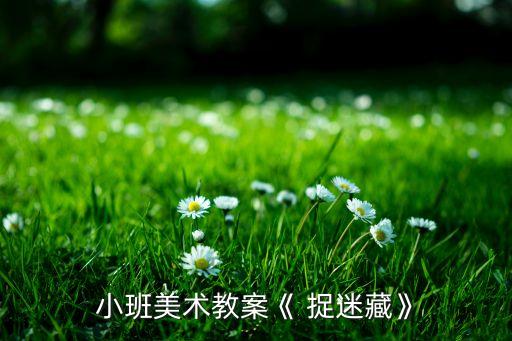 小班美术教案《 捉迷藏》