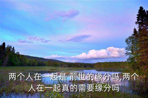 两个人在一起是 前世的缘分吗,两个人在一起真的需要缘分吗