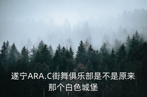 遂宁ARA.C街舞俱乐部是不是原来那个白色城堡