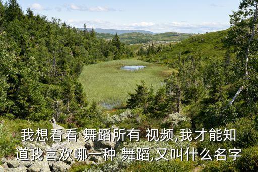我想看看 舞蹈所有 视频,我才能知道我喜欢哪一种 舞蹈,又叫什么名字