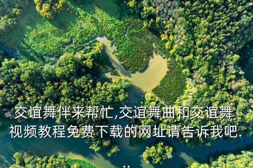 交谊舞伴来帮忙,交谊舞曲和交谊舞 视频教程免费下载的网址请告诉我吧...