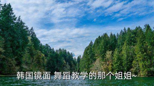 韩国镜面 舞蹈教学的那个姐姐~