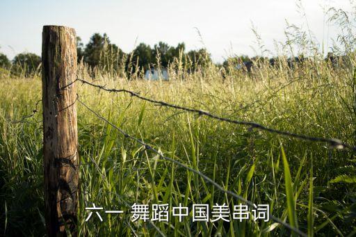 六一 舞蹈中国美串词