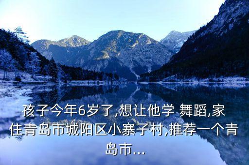 孩子今年6岁了,想让他学 舞蹈,家住青岛市城阳区小寨子村,推荐一个青岛市...