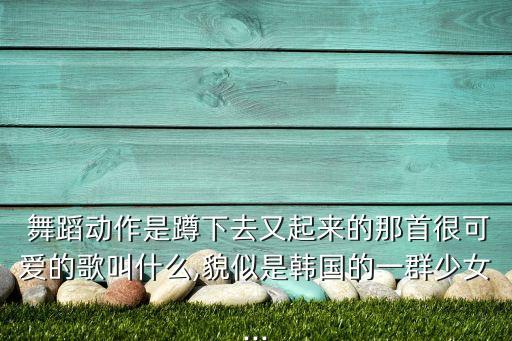  舞蹈动作是蹲下去又起来的那首很可爱的歌叫什么,貌似是韩国的一群少女...