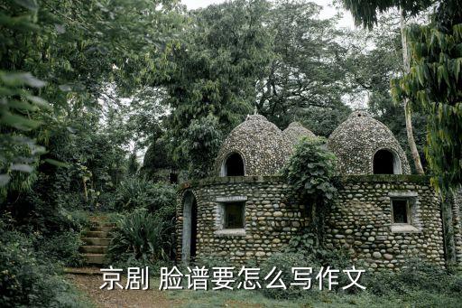  京剧 脸谱要怎么写作文