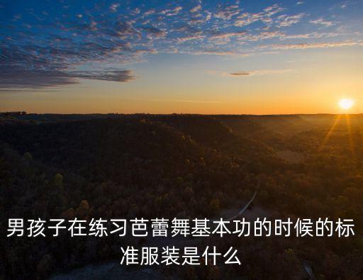 男孩子在练习芭蕾舞基本功的时候的标准服装是什么