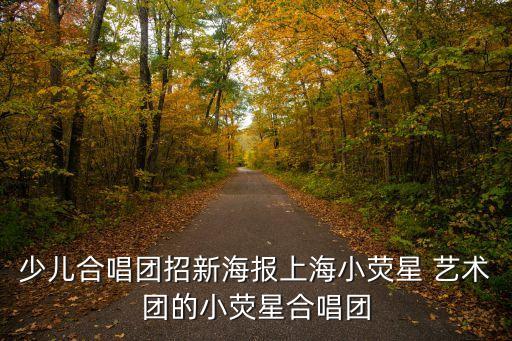 少儿合唱团招新海报上海小荧星 艺术团的小荧星合唱团