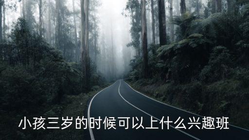 小孩三岁的时候可以上什么兴趣班