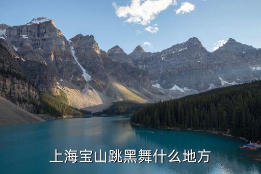 上海宝山跳黑舞什么地方