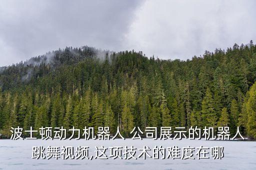 波士顿动力机器人 公司展示的机器人跳舞视频,这项技术的难度在哪