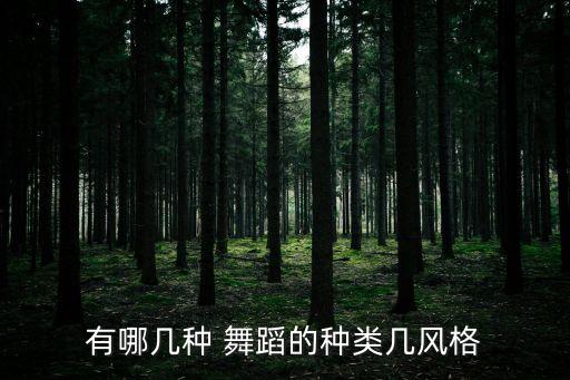 有哪几种 舞蹈的种类几风格
