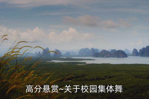 高分悬赏~关于校园集体舞