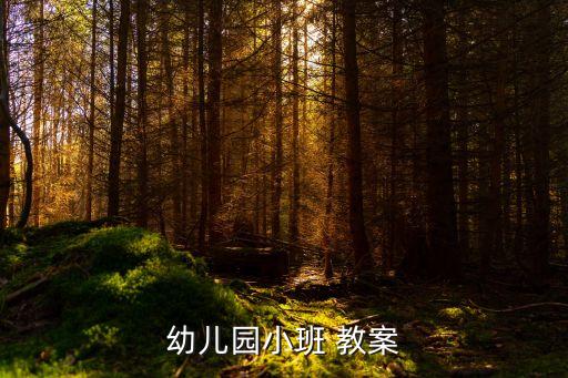 幼儿园小班 教案