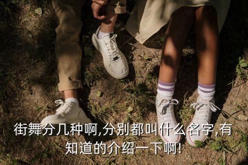 街舞分几种啊,分别都叫什么名字,有知道的介绍一下啊!