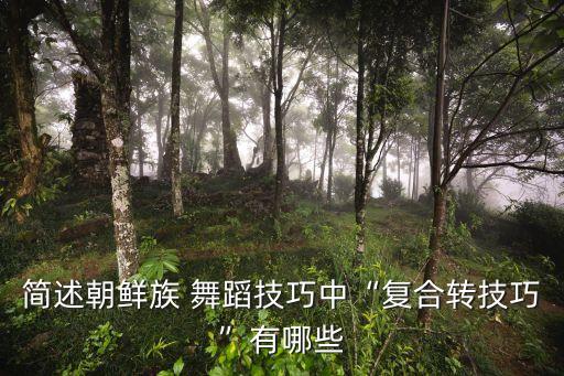 简述朝鲜族 舞蹈技巧中“复合转技巧”有哪些