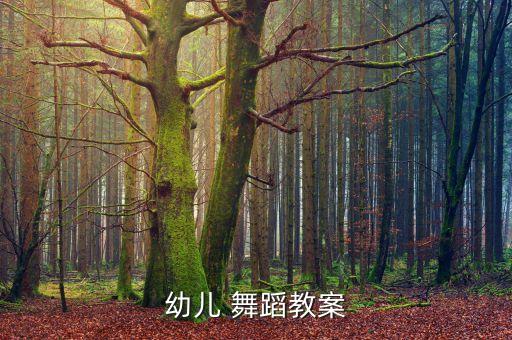 幼儿 舞蹈教案
