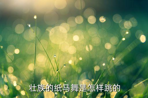 壮族舞蹈基本动作介绍,广西壮族舞蹈基本动作