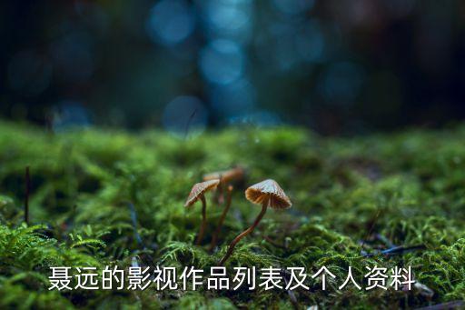 聂远的影视作品列表及个人资料