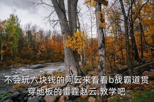 不会玩六块钱的阿云来看看b战霸道贯穿地板的雷霆赵云 教学吧