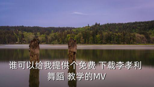谁可以给我提供个免费 下载李孝利 舞蹈 教学的MV