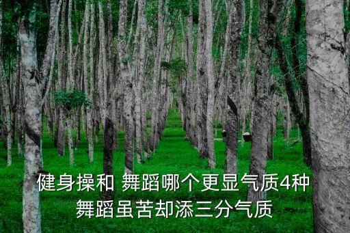  健身操和 舞蹈哪个更显气质4种 舞蹈虽苦却添三分气质