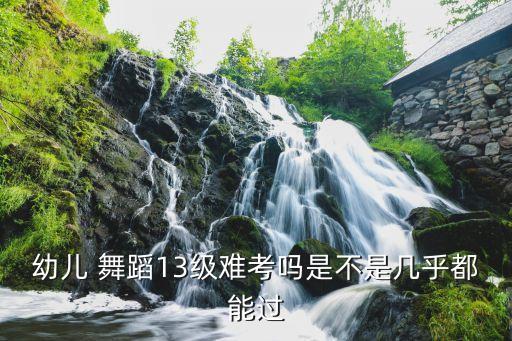 幼儿 舞蹈13级难考吗是不是几乎都能过