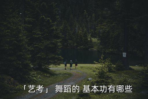 「艺考」 舞蹈的 基本功有哪些