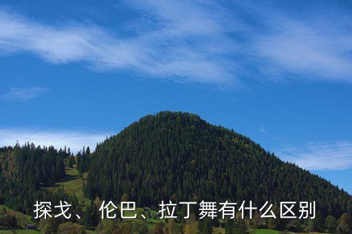 探戈、 伦巴、拉丁舞有什么区别