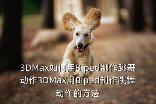 3DMax如何用Biped制作跳舞动作3DMax用Biped制作跳舞动作的方法